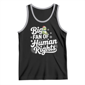 Resist Frog Christmas Tank Top Big Fan Of Human Rights Political Meme TS14 Black Athletic Heather Print Your Wear