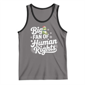 Resist Frog Christmas Tank Top Big Fan Of Human Rights Political Meme TS14 Deep Heather Black Print Your Wear