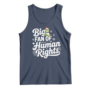 Resist Frog Christmas Tank Top Big Fan Of Human Rights Political Meme TS14 Navy Print Your Wear