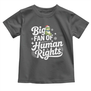 Resist Frog Christmas Toddler T Shirt Big Fan Of Human Rights Political Meme TS14 Dark Heather Print Your Wear