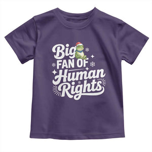 Resist Frog Christmas Toddler T Shirt Big Fan Of Human Rights Political Meme TS14 Purple Print Your Wear
