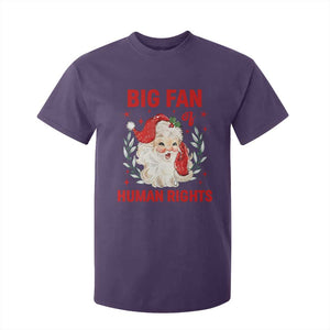 Funny Santa Christmas T Shirt For Kid Big Fan Of Human Rights TS14 Purple Print Your Wear