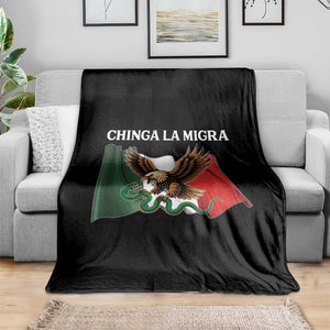 Immigration Rights Protest Throw Blanket Chinga La Migra Anti Fascism TS14 Print Your Wear