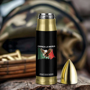 Immigration Rights Protest Bullet Tumbler Chinga La Migra Anti Fascism TS14 Print Your Wear