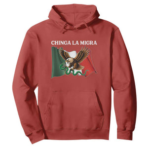 Immigration Rights Protest Hoodie Chinga La Migra Anti Fascism TS14 Red Print Your Wear