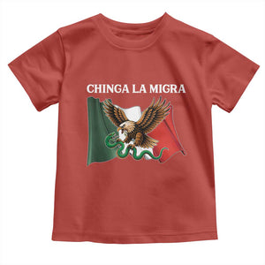 Immigration Rights Protest Toddler T Shirt Chinga La Migra Anti Fascism TS14 Red Print Your Wear