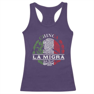 Chinga La Migra Racerback Tank Top Immigration Rights Anti Fascism Protest TS14 Purple Print Your Wear