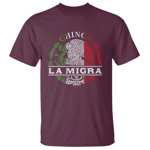 Chinga La Migra T Shirt Immigration Rights Anti Fascism Protest TS14 Maroon Print Your Wear
