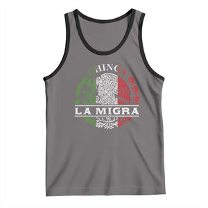 Chinga La Migra Tank Top Immigration Rights Anti Fascism Protest TS14 Deep Heather Black Print Your Wear