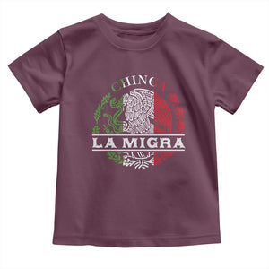 Chinga La Migra Toddler T Shirt Immigration Rights Anti Fascism Protest TS14 Maroon Print Your Wear