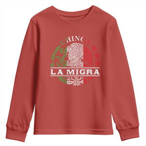 Chinga La Migra Youth Sweatshirt Immigration Rights Anti Fascism Protest TS14 Red Print Your Wear