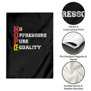 No Kings Garden Flag No Oppressors Pure Equality TS14 Print Your Wear