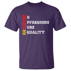 No Kings T Shirt No Oppressors Pure Equality TS14 Purple Print Your Wear