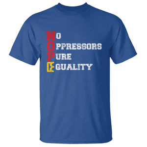 No Kings T Shirt No Oppressors Pure Equality TS14 Royal Blue Print Your Wear