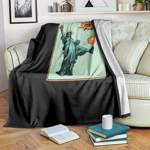 No Kings Throw Blanket Statue of Liberty Political Protest TS14 Print Your Wear