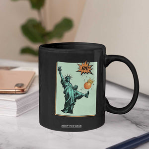 No Kings Coffee Mug Statue of Liberty Political Protest TS14 Print Your Wear