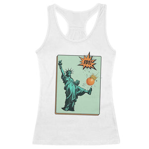 No Kings Racerback Tank Top Statue of Liberty Political Protest TS14 White Print Your Wear