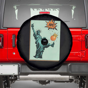 No Kings Spare Tire Cover Statue of Liberty Political Protest TS14 Black Print Your Wear