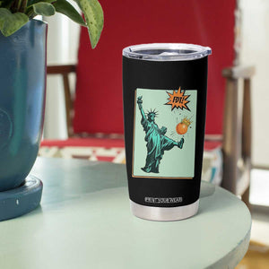 No Kings Tumbler Cup Statue of Liberty Political Protest TS14 Print Your Wear