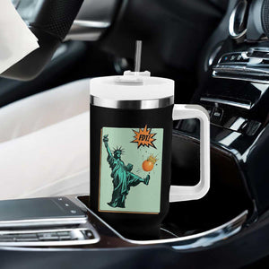 No Kings Tumbler With Handle Statue of Liberty Political Protest TS14 Print Your Wear