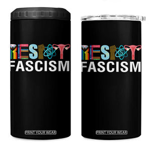 Resist Fascism Protest 4 in 1 Can Cooler Tumbler Anti Trump Political Activist TS14 One Size: 16 oz Black Print Your Wear