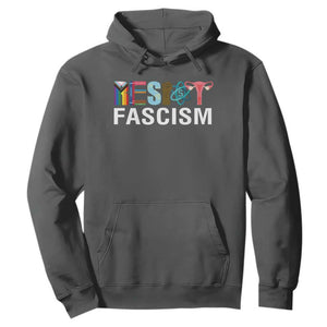 Resist Fascism Protest Hoodie Anti Trump Political Activist TS14 Dark Heather Print Your Wear