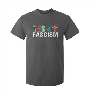 Resist Fascism Protest T Shirt For Kid Anti Trump Political Activist TS14 Dark Heather Print Your Wear