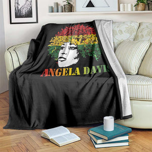 Angela Davis Throw Blanket Black History Month TS14 Print Your Wear
