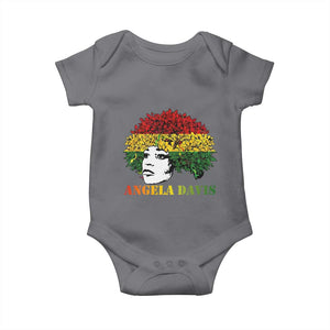 Angela Davis Baby Onesie Black History Month TS14 Charcoal Print Your Wear