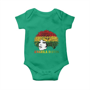Angela Davis Baby Onesie Black History Month TS14 Irish Green Print Your Wear