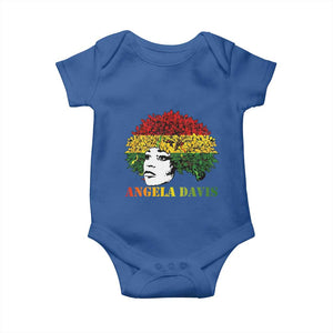 Angela Davis Baby Onesie Black History Month TS14 Royal Blue Print Your Wear