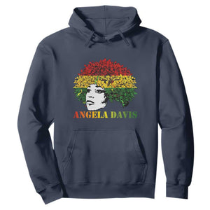 Angela Davis Hoodie Black History Month TS14 Navy Print Your Wear