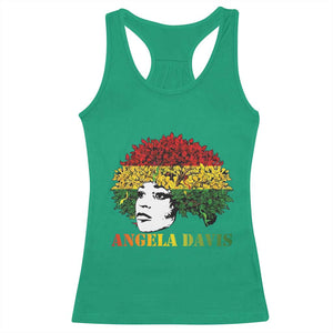 Angela Davis Racerback Tank Top Black History Month TS14 Irish Green Print Your Wear