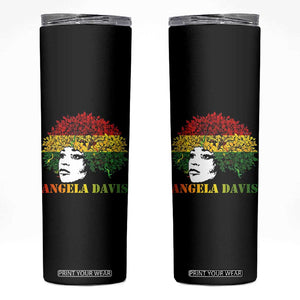 Angela Davis Skinny Tumbler Black History Month TS14 Black Print Your Wear