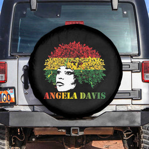 Angela Davis Spare Tire Cover Black History Month TS14 No hole Black Print Your Wear