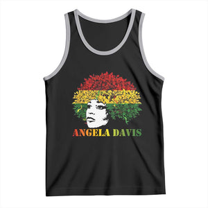 Angela Davis Tank Top Black History Month TS14 Black Athletic Heather Print Your Wear