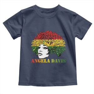 Angela Davis Toddler T Shirt Black History Month TS14 Navy Print Your Wear