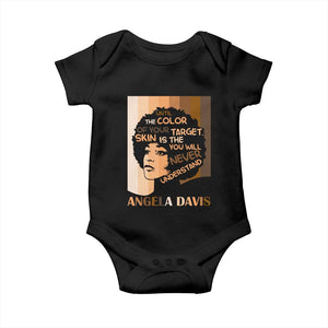Angela Davis Inspirational Quote Baby Onesie Black Pride Melanin TS14 Black Print Your Wear