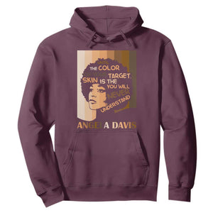 Angela Davis Inspirational Quote Hoodie Black Pride Melanin TS14 Maroon Print Your Wear