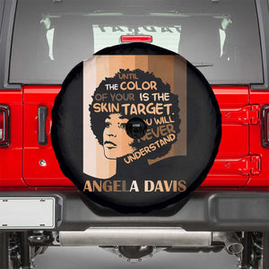 Angela Davis Inspirational Quote Spare Tire Cover Black Pride Melanin TS14 Black Print Your Wear
