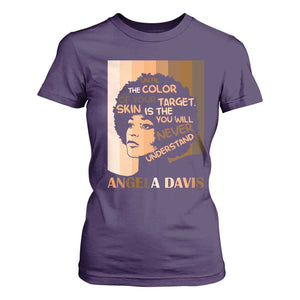 Angela Davis Inspirational Quote T Shirt For Women Black Pride Melanin TS14 Purple Print Your Wear