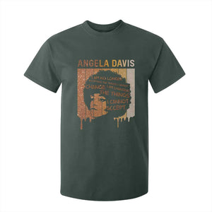 Angela Davis Quote T Shirt For Kid I Am No Longer Accepting The Things I Cannot Change TS14 Dark Forest Green Print Your Wear