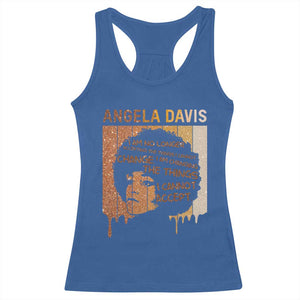 Angela Davis Quote Racerback Tank Top I Am No Longer Accepting The Things I Cannot Change TS14 Royal Blue Print Your Wear