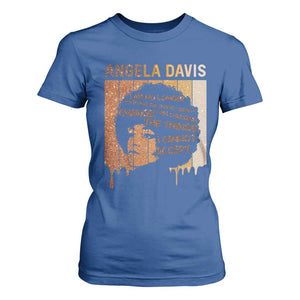 Angela Davis Quote T Shirt For Women I Am No Longer Accepting The Things I Cannot Change TS14 Royal Blue Print Your Wear