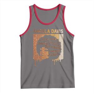 Angela Davis Quote Tank Top I Am No Longer Accepting The Things I Cannot Change TS14 Deep Heather Red Print Your Wear