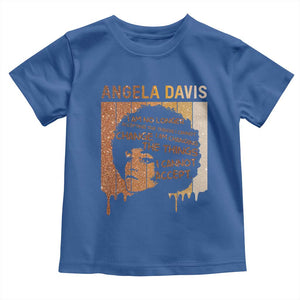 Angela Davis Quote Toddler T Shirt I Am No Longer Accepting The Things I Cannot Change TS14 Royal Blue Print Your Wear
