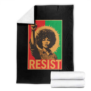 Angela Davis Throw Blanket Political Protest Resist Civil Rights Freedom TS14 Black Print Your Wear