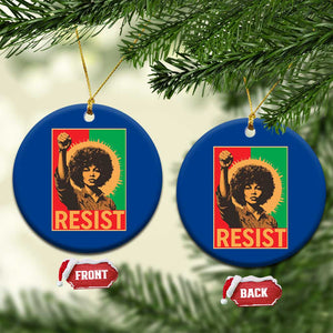 Angela Davis Ceramic Ornament Political Protest Resist Civil Rights Freedom TS14 1pc Blue Print Your Wear
