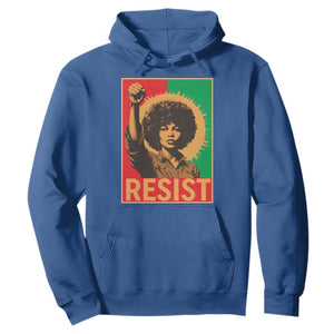 Angela Davis Hoodie Political Protest Resist Civil Rights Freedom TS14 Royal Blue Print Your Wear
