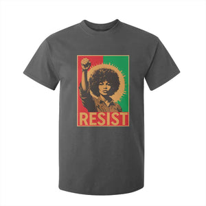 Angela Davis T Shirt For Kid Political Protest Resist Civil Rights Freedom TS14 Dark Heather Print Your Wear